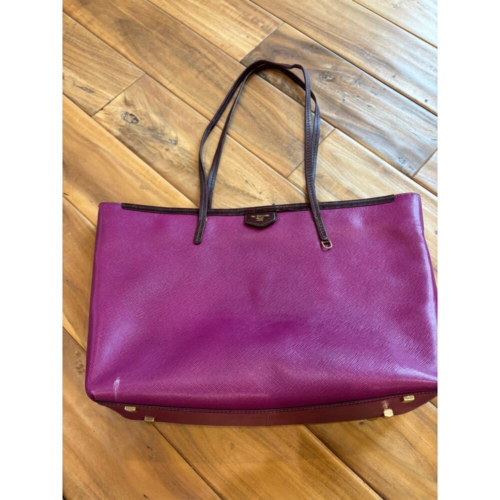 Da Milano Purple Solid Genuine Leather Shoulder Bag
